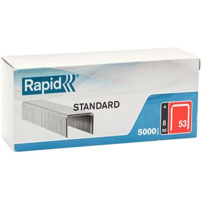 Rapid, Attaches, 8 mm N53 Trombones 5000 V standard - MR-40108658 (5000x) - Publicité Rapid, Attaches, 8 mm N53 Trombones 5000 V standard - MR-40108658 (5000x) - Publicité