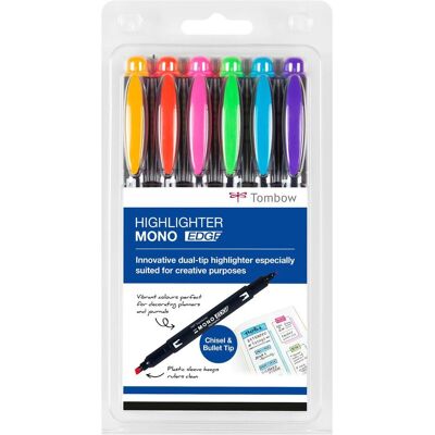 Tombow, Marqueur, Mono Edge (6x) - Publicité Tombow, Marqueur, Mono Edge (6x) - Publicité