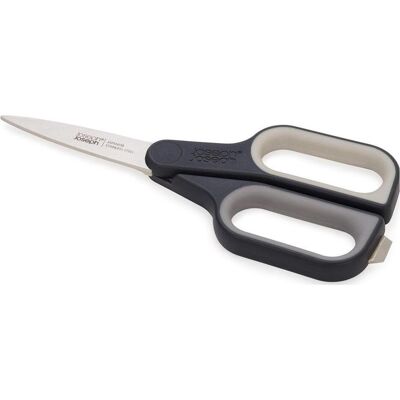 Joseph Joseph, Ciseaux, CutPlus grau Allzweckschere mit Box Cutter (21 cm) - Publicité Joseph Joseph, Ciseaux, CutPlus grau Allzweckschere mit Box Cutter (21 cm) - Publicité