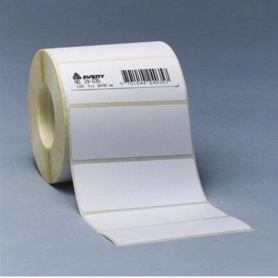 Avery Dennison, Rouleau d’étiquettes, Hvid - 36 x 75 mm 1000 pcs (1 règle(s) x 1000) etiketter til flere formål - Publicité Avery Dennison, Rouleau d’étiquettes, Hvid - 36 x 75 mm 1000 pcs (1 règle(s) x 1000) etiketter til flere formål - Publicité