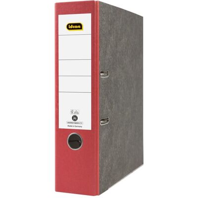 Idena, Classeur, Classeur A4 rouge 8cm Marbre Nuageux FSC-Mixte (A4, 80 mm, 1 pcs) - Publicité Idena, Classeur, Classeur A4 rouge 8cm Marbre Nuageux FSC-Mixte (A4, 80 mm, 1 pcs) - Publicité