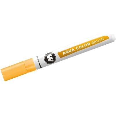 Molotow, Écriture + dessin, Crayon aquarelle Color Brush Aqua 1-2 mm orange clair (1x) - Publicité Molotow, Écriture + dessin, Crayon aquarelle Color Brush Aqua 1-2 mm orange clair (1x) - Publicité