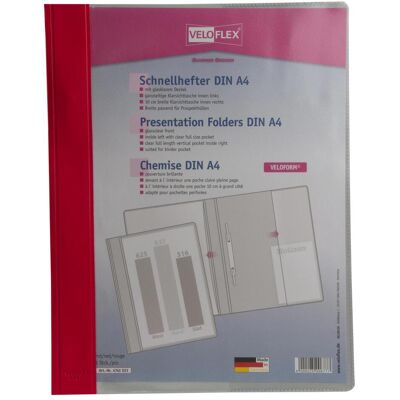 Veloflex, Porte-documents, 4741021 Classeur à levier en PVC DIN (A4) - Publicité Veloflex, Porte-documents, 4741021 Classeur à levier en PVC DIN (A4) - Publicité