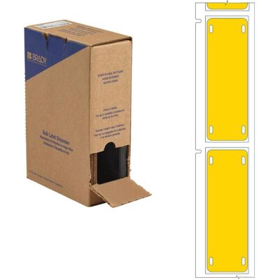 Brady, Rouleau d’étiquettes, BM-25x75-7643-YL-L, Étiquettes Heatex, Jaune, mates, 25.00 x 75.00 mm, non adhésives, gros rouleau - Publicité Brady, Rouleau d’étiquettes, BM-25x75-7643-YL-L, Étiquettes Heatex, Jaune, mates, 25.00 x 75.00 mm, non adhésives, gros rouleau - Publicité