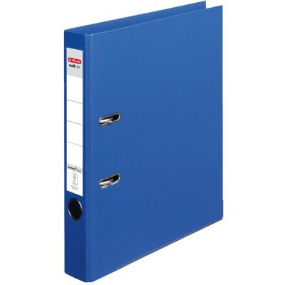 Herlitz, Classeur, Classeur maX.file protect plus, Largeur de dos : 50 mm, Bleu DIN A4, couverture en PP, protection (A4, 50 mm, 1 pcs) - Publicité Herlitz, Classeur, Classeur maX.file protect plus, Largeur de dos : 50 mm, Bleu DIN A4, couverture en PP, protection (A4, 50 mm, 1 pcs) - Publicité