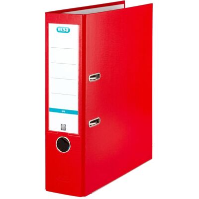 Elba, Classeur, Classeur smart papier PP, largeur dos : 80 mm, rouge DIN A4, couverture extérieure PP - Publicité Elba, Classeur, Classeur smart papier PP, largeur dos : 80 mm, rouge DIN A4, couverture extérieure PP - Publicité