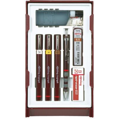 Rotring, Stylo, isograph College Set (4x) - Publicité Rotring, Stylo, isograph College Set (4x) - Publicité