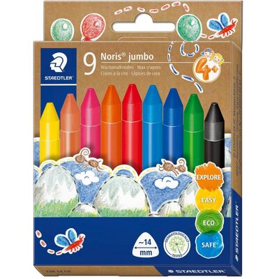 Craie Noris Jumbo Triangulaire Staedtler - 9 pièces - Publicité Craie Noris Jumbo Triangulaire Staedtler - 9 pièces - Publicité