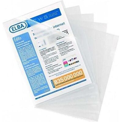 Elba, Porte-documents, Portefeuille 400005376 Transparent 100 pièces (A4, 100x) - Publicité Elba, Porte-documents, Portefeuille 400005376 Transparent 100 pièces (A4, 100x) - Publicité
