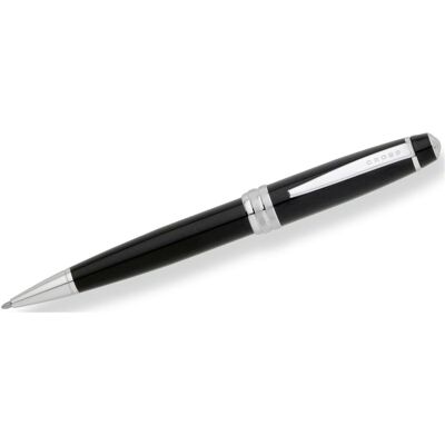 Cross, Stylo, Stylo à bille Bailey Laque noire Accessoires chromés Blister (1x) - Publicité Cross, Stylo, Stylo à bille Bailey Laque noire Accessoires chromés Blister (1x) - Publicité