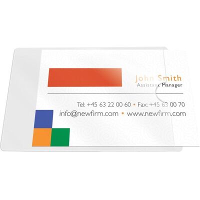 Q-Connect, Porte-documents, Pochettes pour cartes de visite (10x) - Publicité Q-Connect, Porte-documents, Pochettes pour cartes de visite (10x) - Publicité