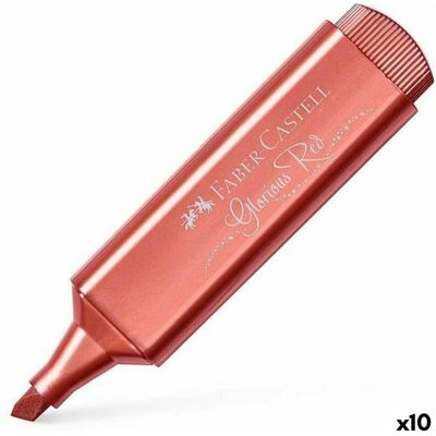 Faber-Castell, Marqueur, Textliner 46 surligneur 1 pc Rouge métallique (10x) - Publicité Faber-Castell, Marqueur, Textliner 46 surligneur 1 pc Rouge métallique (10x) - Publicité