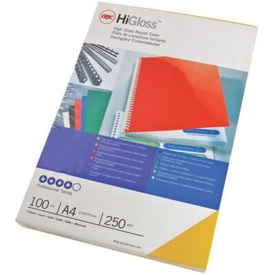 GBC Matériau de couverture HiGloss bleu/blanc, Relieuse : accessoires, Bleu - Publicité GBC Matériau de couverture HiGloss bleu/blanc, Relieuse : accessoires, Bleu - Publicité