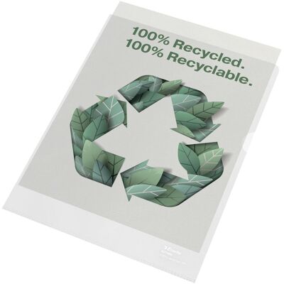 Leitz, Porte-documents, Pochette transparente 100% recyclée A4 (A4, 100x) - Publicité Leitz, Porte-documents, Pochette transparente 100% recyclée A4 (A4, 100x) - Publicité