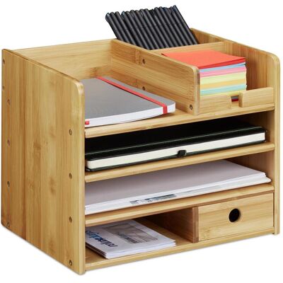 Relaxdays, Archivage + classement, Organiseur de bureau, compartiments (A4) - Publicité Relaxdays, Archivage + classement, Organiseur de bureau, compartiments (A4) - Publicité