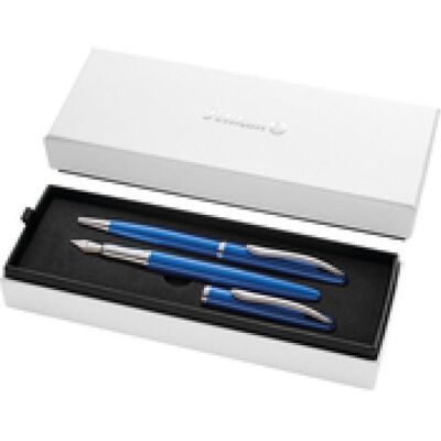 Pelikan Stylo, Stylo Plume & Stylo Bille Jazz Noble Elegance Saphire Bl (2x) - Publicité Pelikan Stylo, Stylo Plume & Stylo Bille Jazz Noble Elegance Saphire Bl (2x) - Publicité