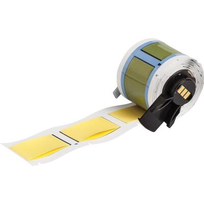 Brady, Rouleau d’étiquettes, M6-1000-1-345-YL, manchons thermorétractables en permola, fluorure de polyvinyle thermorétractable, - Publicité Brady, Rouleau d’étiquettes, M6-1000-1-345-YL, manchons thermorétractables en permola, fluorure de polyvinyle thermorétractable, - Publicité