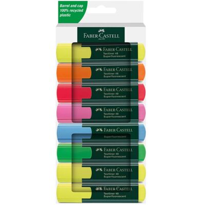 Faber-Castell, Marqueur, Surligneurs TL 48 étui de 8 (8x) - Publicité Faber-Castell, Marqueur, Surligneurs TL 48 étui de 8 (8x) - Publicité