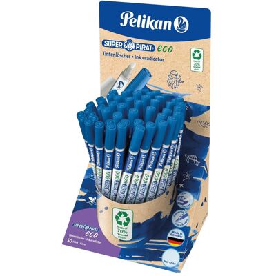 Pelikan Gomme + correcteur, Effaceur d'encre Super Priat eco - Publicité Pelikan Gomme + correcteur, Effaceur d'encre Super Priat eco - Publicité