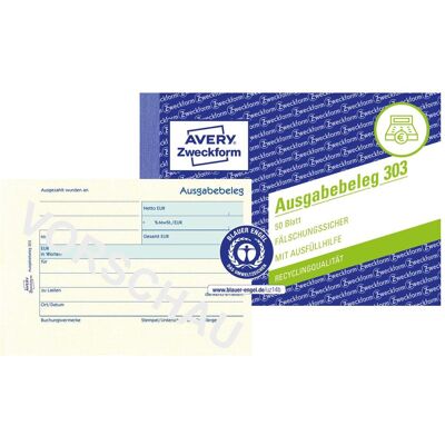 Avery Bulletin de versement, Document de sortie avec impression de documents (50x) - Publicité Avery Bulletin de versement, Document de sortie avec impression de documents (50x) - Publicité