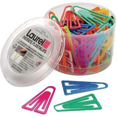 Laurel, Attaches, Trombones Couleur assortie 60 mm Long 75 pièces (75x) - Publicité Laurel, Attaches, Trombones Couleur assortie 60 mm Long 75 pièces (75x) - Publicité