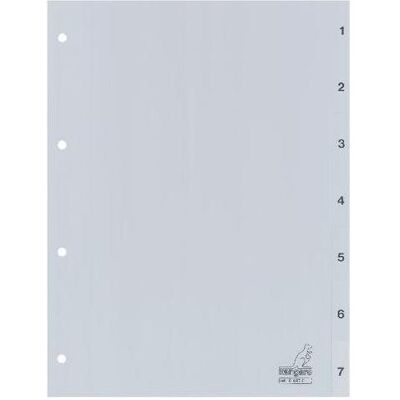 Kangaro, Classeur : accessoires, 1 à 7 onglets DIN A4 7 pièces carton 4 trous G407C - Publicité Kangaro, Classeur : accessoires, 1 à 7 onglets DIN A4 7 pièces carton 4 trous G407C - Publicité