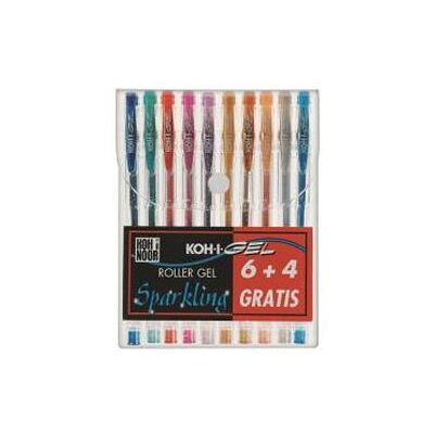 Koh-i-Noor, Stylo, NAGP10S stylo gel avec capuchon Bleu, vert, gris, orange, rose, rouge 1 (10x) - Publicité Koh-i-Noor, Stylo, NAGP10S stylo gel avec capuchon Bleu, vert, gris, orange, rose, rouge 1 (10x) - Publicité