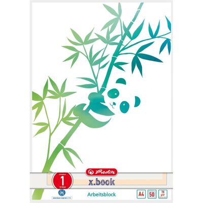 Herlitz, Cahier + bloc-notes, GREENline Carnet de notes 50 feuilles (A4, À rayures, Couverture souple) - Publicité Herlitz, Cahier + bloc-notes, GREENline Carnet de notes 50 feuilles (A4, À rayures, Couverture souple) - Publicité