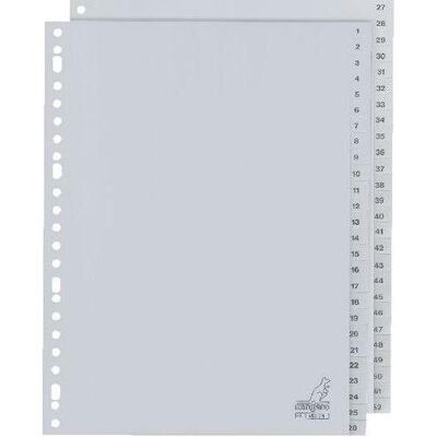 Kangaro, Classeur : accessoires, 1 à 52 onglets DIN A4 52 pièces carton 23 trous G452CM - Publicité Kangaro, Classeur : accessoires, 1 à 52 onglets DIN A4 52 pièces carton 23 trous G452CM - Publicité