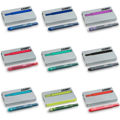Lamy, Cartouche de rechange + encrier, T10 (Rouge, 5 pcs) - Publicité Lamy, Cartouche de rechange + encrier, T10 (Rouge, 5 pcs) - Publicité