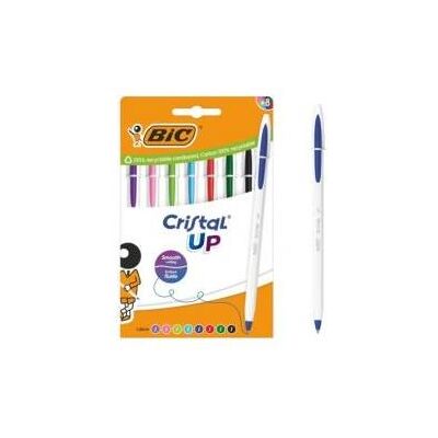 Bic, Stylo, Cristal Up AST+FUN Stift, 8 Stück (8x) - Publicité Bic, Stylo, Cristal Up AST+FUN Stift, 8 Stück (8x) - Publicité