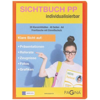 Pagna, Porte-documents, School Sichtbuch DIN A4, 20 Hüllen orange (A4) - Publicité Pagna, Porte-documents, School Sichtbuch DIN A4, 20 Hüllen orange (A4) - Publicité
