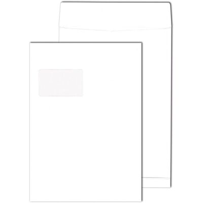Mailmedia Enveloppe Pliable C4 avec Fenêtre - Sacs d'Envoi - Publicité Mailmedia Enveloppe Pliable C4 avec Fenêtre - Sacs d'Envoi - Publicité
