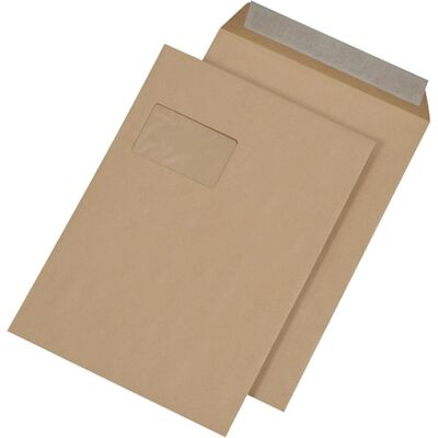 Mailmedia, Pochette d'expédition + enveloppe à bulles, Enveloppe d'expédition C4 m.Fe HK 110g brun (250 pcs) - Publicité Mailmedia, Pochette d'expédition + enveloppe à bulles, Enveloppe d'expédition C4 m.Fe HK 110g brun (250 pcs) - Publicité