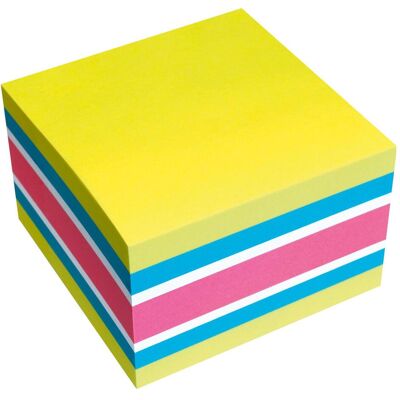 Soennecken, Notes adhésives, Cubes de notes repositionnables Couleur Brilliant 75 x 75 mm (l x h) jaune bleu blanc rose 450 pcs. (75 x 75 mm) - Publicité Soennecken, Notes adhésives, Cubes de notes repositionnables Couleur Brilliant 75 x 75 mm (l x h) jaune bleu blanc rose 450 pcs. (75 x 75 mm) - Publicité