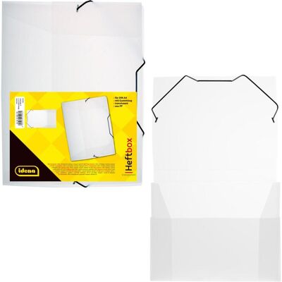 Idena, Porte-documents, Classeur A4 élastique PP transparent (A4, 1x) - Publicité Idena, Porte-documents, Classeur A4 élastique PP transparent (A4, 1x) - Publicité