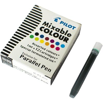 Pilot, Cartouche de rechange + encrier, Parallèle (Multicolore, 12 pcs) - Publicité Pilot, Cartouche de rechange + encrier, Parallèle (Multicolore, 12 pcs) - Publicité