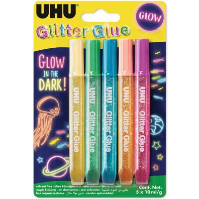 UHU, Colle, La colle à paillettes brille (10 g, 10 ml) - Publicité UHU, Colle, La colle à paillettes brille (10 g, 10 ml) - Publicité