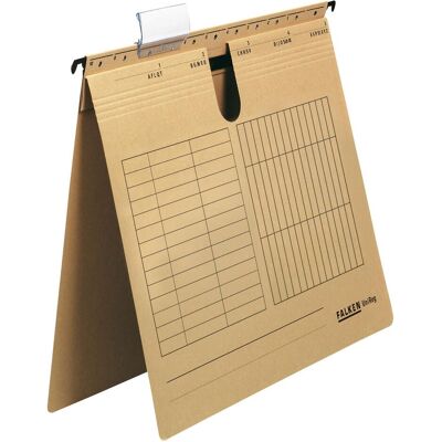 Falken, Porte-documents, Dossier suspendu UniReg DIN A4 230g/m² carton manila recyclé marron 5 pcs/paquet (A4, 1x) - Publicité Falken, Porte-documents, Dossier suspendu UniReg DIN A4 230g/m² carton manila recyclé marron 5 pcs/paquet (A4, 1x) - Publicité