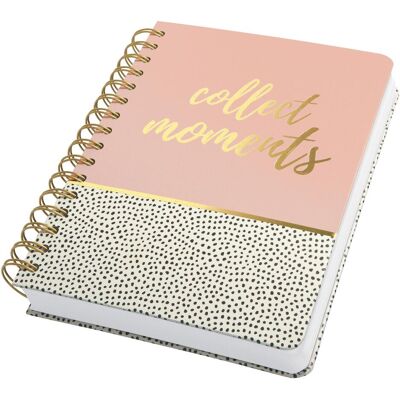 Sigel, Cahier + bloc-notes, Carnet à spirales Jolie (A5, Pointillés, Couverture rigide) - Publicité Sigel, Cahier + bloc-notes, Carnet à spirales Jolie (A5, Pointillés, Couverture rigide) - Publicité