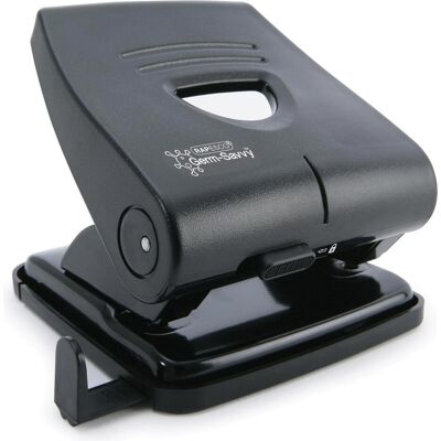 Rapesco Perforatrice, PF827PB2 Germ-Savvy Antibactérien, perforation 2 trous, capacité de perforation 30 feuilles, noir - Publicité Rapesco Perforatrice, PF827PB2 Germ-Savvy Antibactérien, perforation 2 trous, capacité de perforation 30 feuilles, noir - Publicité