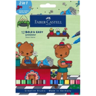 Faber-Castell, Marqueur, Goldfaber Sketch Marker Bold Easy. 12er Etui (12x) - Publicité Faber-Castell, Marqueur, Goldfaber Sketch Marker Bold Easy. 12er Etui (12x) - Publicité