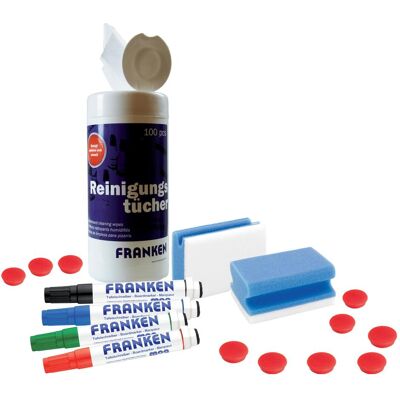 Franken, Présentation : accessoires, Kit de démarrage pour tableau blanc 03 - Publicité Franken, Présentation : accessoires, Kit de démarrage pour tableau blanc 03 - Publicité