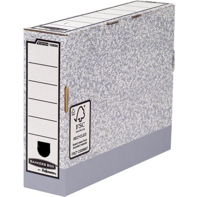 Fellowes Archivage + classement, Bankers Box System Boîte d'archives/de transport (A4) - Publicité Fellowes Archivage + classement, Bankers Box System Boîte d'archives/de transport (A4) - Publicité