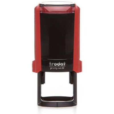Trodat, Tampon encreur, 4630 timbre 30 x 30 mm Noir, rouge - Publicité Trodat, Tampon encreur, 4630 timbre 30 x 30 mm Noir, rouge - Publicité