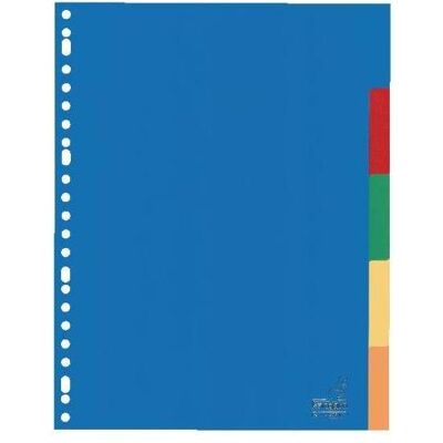 Kangaro, Classeur : accessoires, Intercalaires vierges A4 Couleur assortie 5 pièces PP (polypropylène) - Publicité Kangaro, Classeur : accessoires, Intercalaires vierges A4 Couleur assortie 5 pièces PP (polypropylène) - Publicité