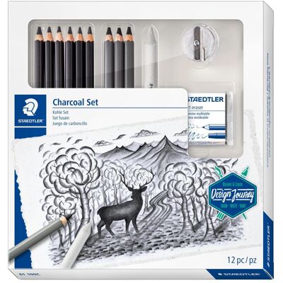 Staedtler Crayon à papier + critérium, Jeu de caractères mars Lumograph charcoal 100C (4.50 mm, M, 9x) - Publicité Staedtler Crayon à papier + critérium, Jeu de caractères mars Lumograph charcoal 100C (4.50 mm, M, 9x) - Publicité