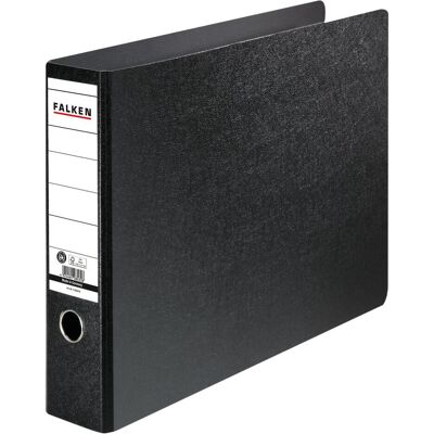 Falken, Classeur, Classeur 80mm DIN A3 horizontal Matériau : Carton dur noir (A3, De part et d'autre, 75 mm, 1 pcs) - Publicité Falken, Classeur, Classeur 80mm DIN A3 horizontal Matériau : Carton dur noir (A3, De part et d'autre, 75 mm, 1 pcs) - Publicité