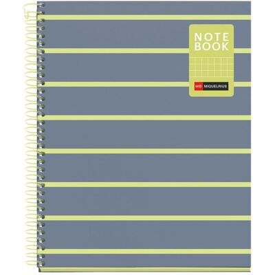 Miquelrius, Cahier + bloc-notes, Notizbuch A5 80 SQU BETWEEN THE LINES LEMON (A5, Pointillés) - Publicité Miquelrius, Cahier + bloc-notes, Notizbuch A5 80 SQU BETWEEN THE LINES LEMON (A5, Pointillés) - Publicité
