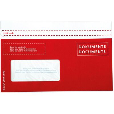 Elco, Pochette pour documents, Enveloppes-pochettes en papier Quick Vitro Dokumente/Documents conformes aux spécifications de (C5/6, 250 pcs) - Publicité Elco, Pochette pour documents, Enveloppes-pochettes en papier Quick Vitro Dokumente/Documents conformes aux spécifications de (C5/6, 250 pcs) - Publicité